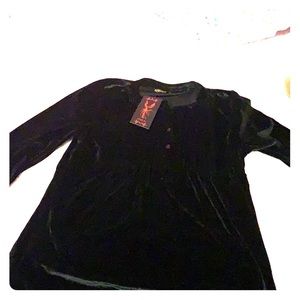 Black velvet Reborn tunic
